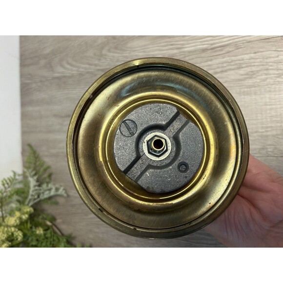 Vintage Solid Brass Candlestick Candle Holder Cottage Farm MCM - Picture 4 of 6